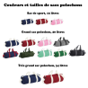 sac polochon, sac de sport, sac de voyage, bagage, vacances, valise, bowling,