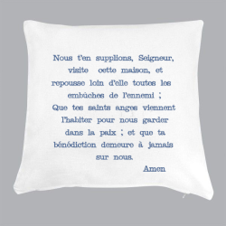 Housse de coussin brodé et son coussin