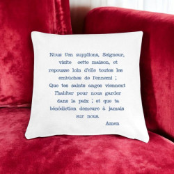 Housse de coussin brodé et son coussin