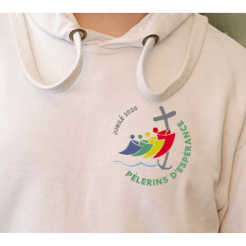 sweat brodé avec le logo du jubilé 2025 sweat brodé avec le logo du jubilé 2025