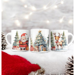 tasse sublimée personnalisée avec le père noel