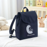 Sac à dos brodé avec couronne de fleurs