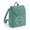 Sac à dos brodé avec couronne de fleurs