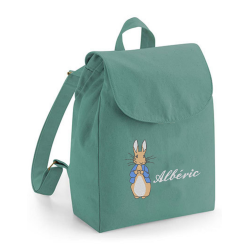 Sac à dos brodé avec Pierre lapin
