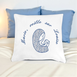 Coussin Vierge en liberty