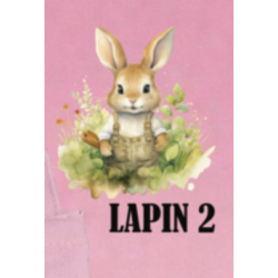 Panier lapin mignon pour Pâques