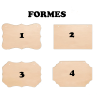Planche de porte gravée