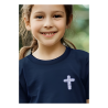T‑shirt coton imprimé DTF – blanc ou marine