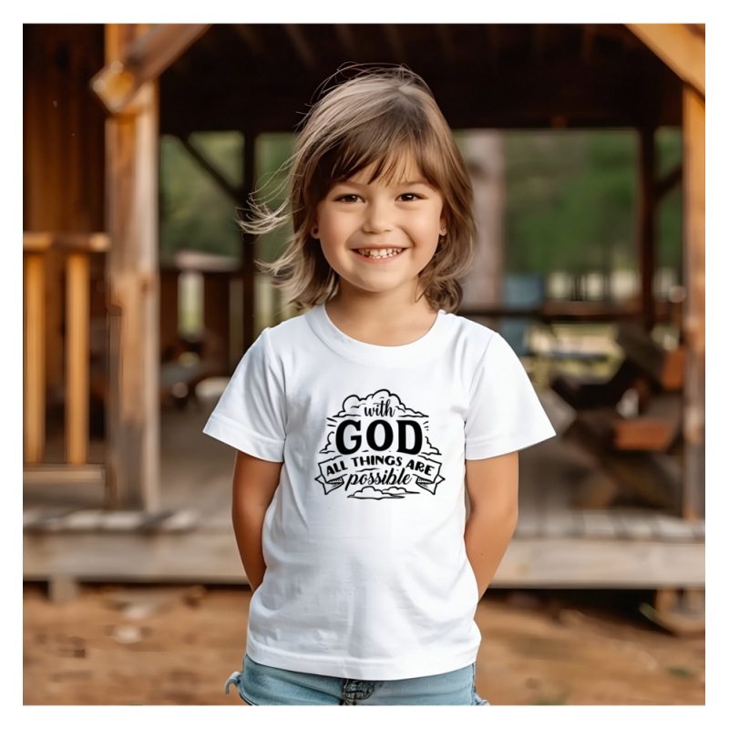 T‑shirt coton imprimé DTF – blanc ou marine