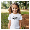 T‑shirt coton imprimé DTF – blanc ou marine