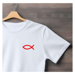 T‑shirt coton imprimé DTF – blanc ou marine