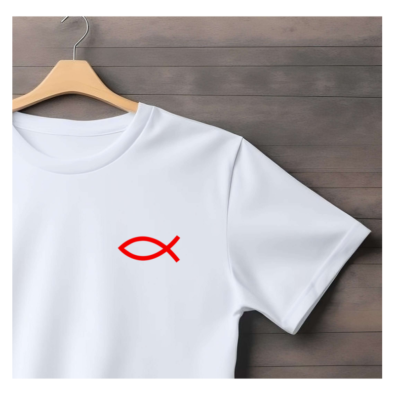T‑shirt coton imprimé DTF – blanc ou marine