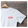 T‑shirt coton imprimé DTF – blanc ou marine