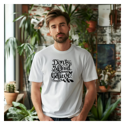 T‑shirt coton imprimé DTF – blanc ou marine
