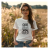 T‑shirt coton imprimé DTF – blanc ou marine
