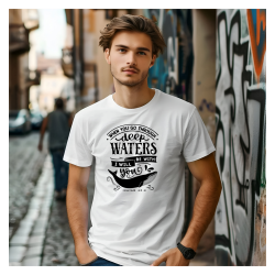 T‑shirt coton imprimé DTF – blanc ou marine