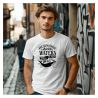 T‑shirt coton imprimé DTF – blanc ou marine