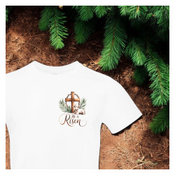 T‑shirt coton imprimé DTF – blanc ou marine