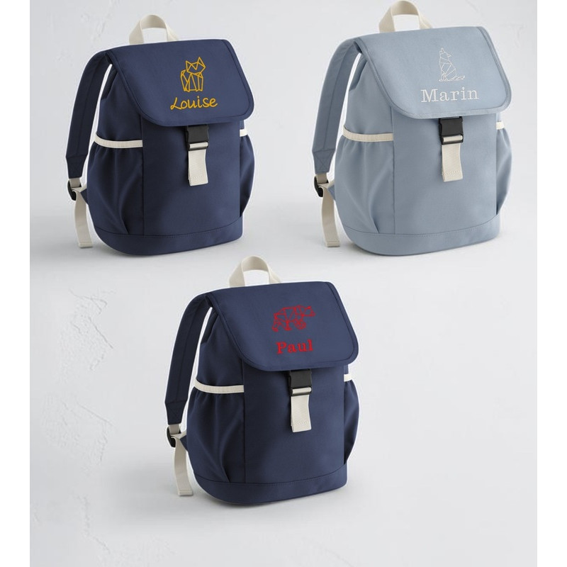 Sac à dos brodé Origami