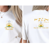 T‑shirt coton imprimé DTF – blanc ou marine