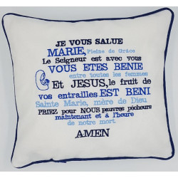 Coussin Je vous salue Marie