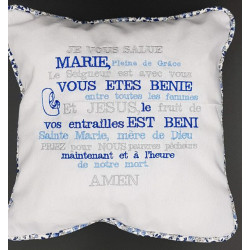 Coussin Je vous salue Marie