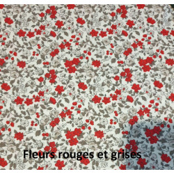 Bouillotte sèche modèle Fleurs rouges