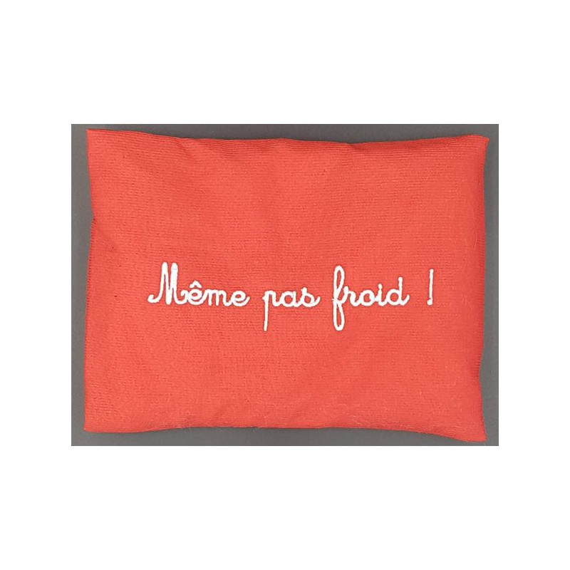 Bouillotte brodée Modèle Je t'aime