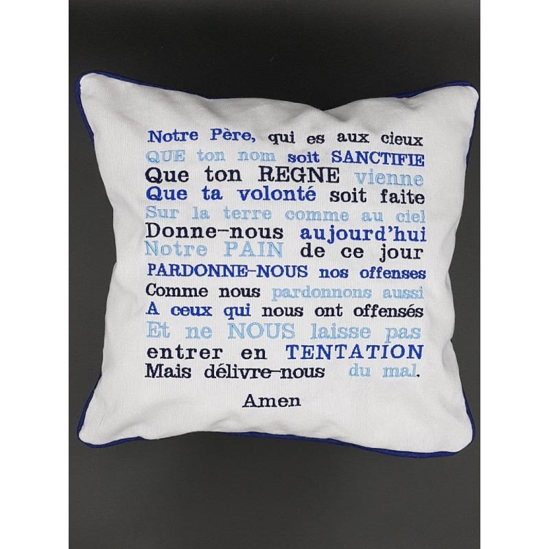 Coussin Notre Père