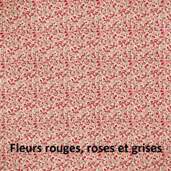 Lange brodé Coeur en tissu rose