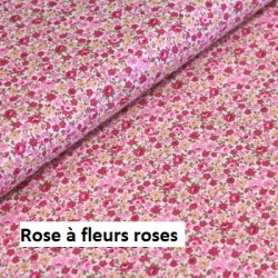 Lange brodé Coeur en tissu rose