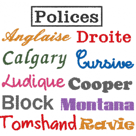 lange brodé prénom