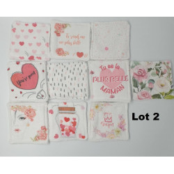 Lot de 10 lingettes Maman