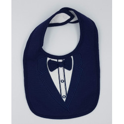 Bavoir smocking bleu