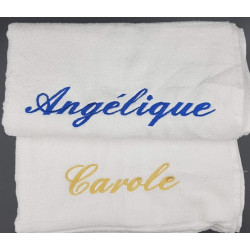 Serviette de toilette Zèbres brodés