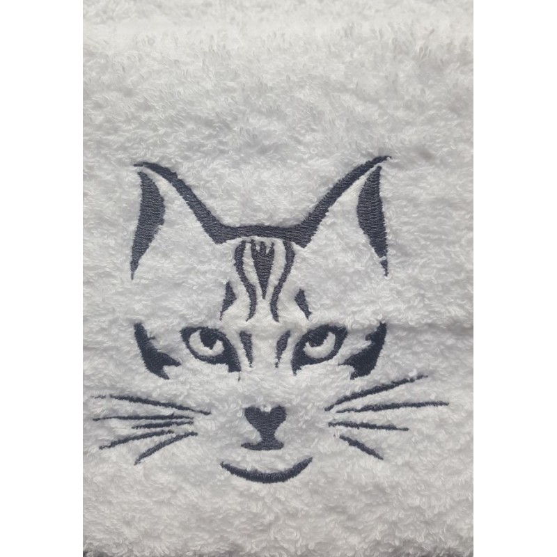 Serviette de toilette Tête de chat