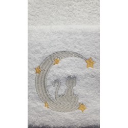 Serviette de toilette Chatte élégante