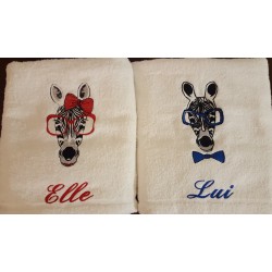 Serviette de toilette Monogramme